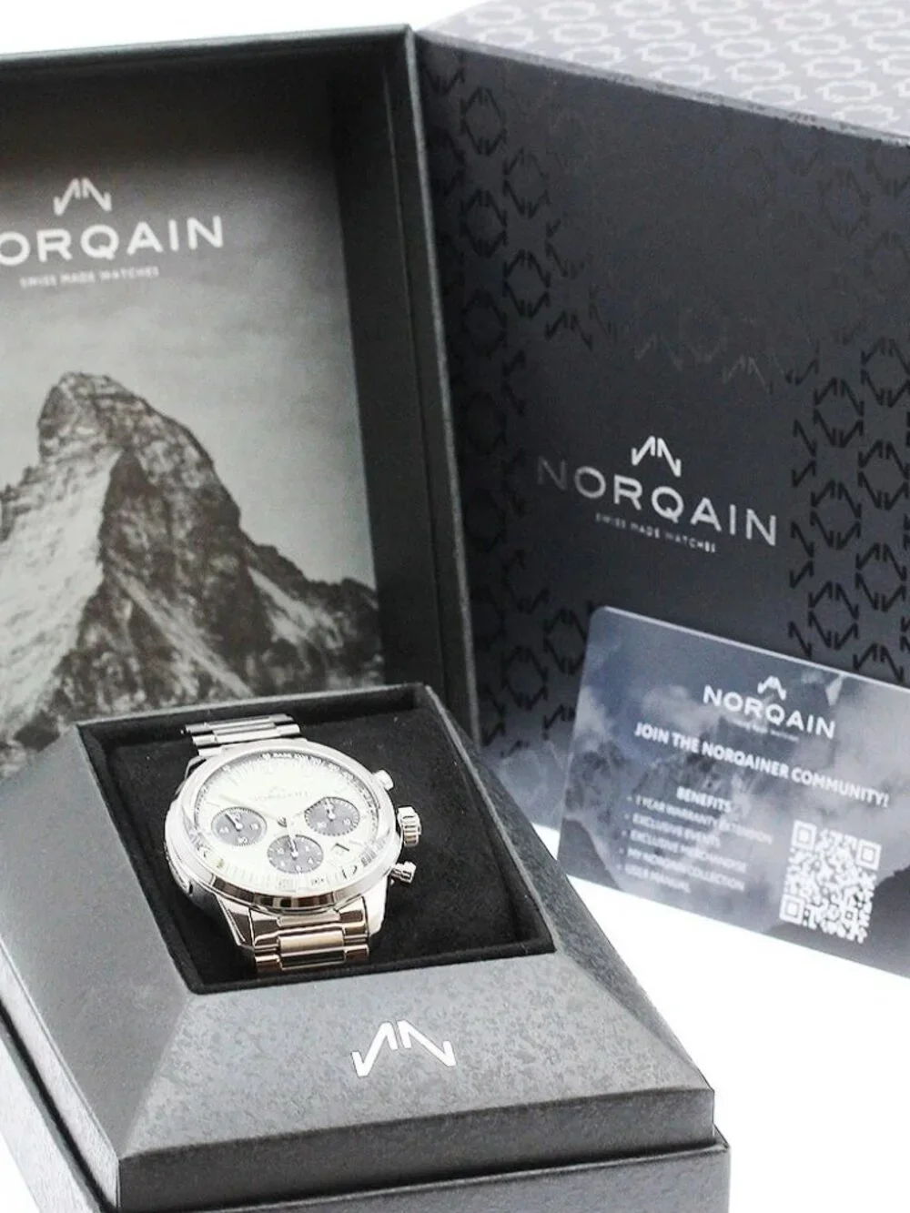 NORQAIN Freedom 60 N2201 Chronograph green Dial Automatic Men's Watch_967386